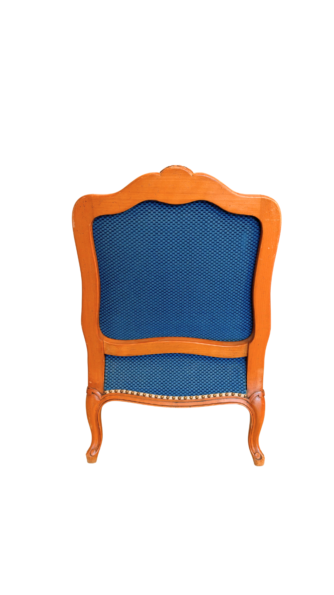 Pair of French Louis XV Style Upholstered Armchairs
