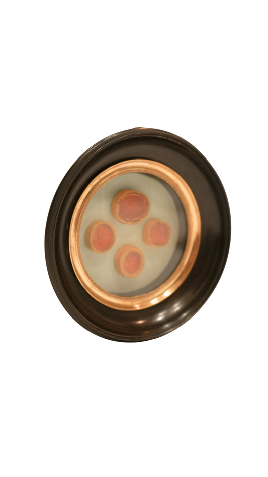 French Wax Seal Impressions in Antique Frame