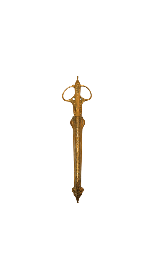 French Gilt Desk Set with Scissors & Letter Opener