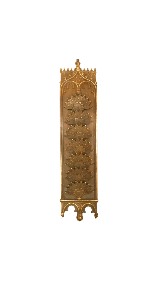 Antique French Bronze Neo-Gothic Semainier Weekly Organizer