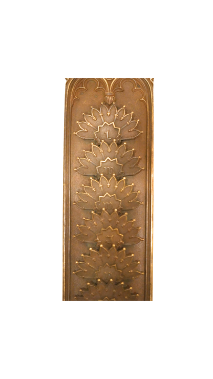 Antique French Bronze Neo-Gothic Semainier Weekly Organizer