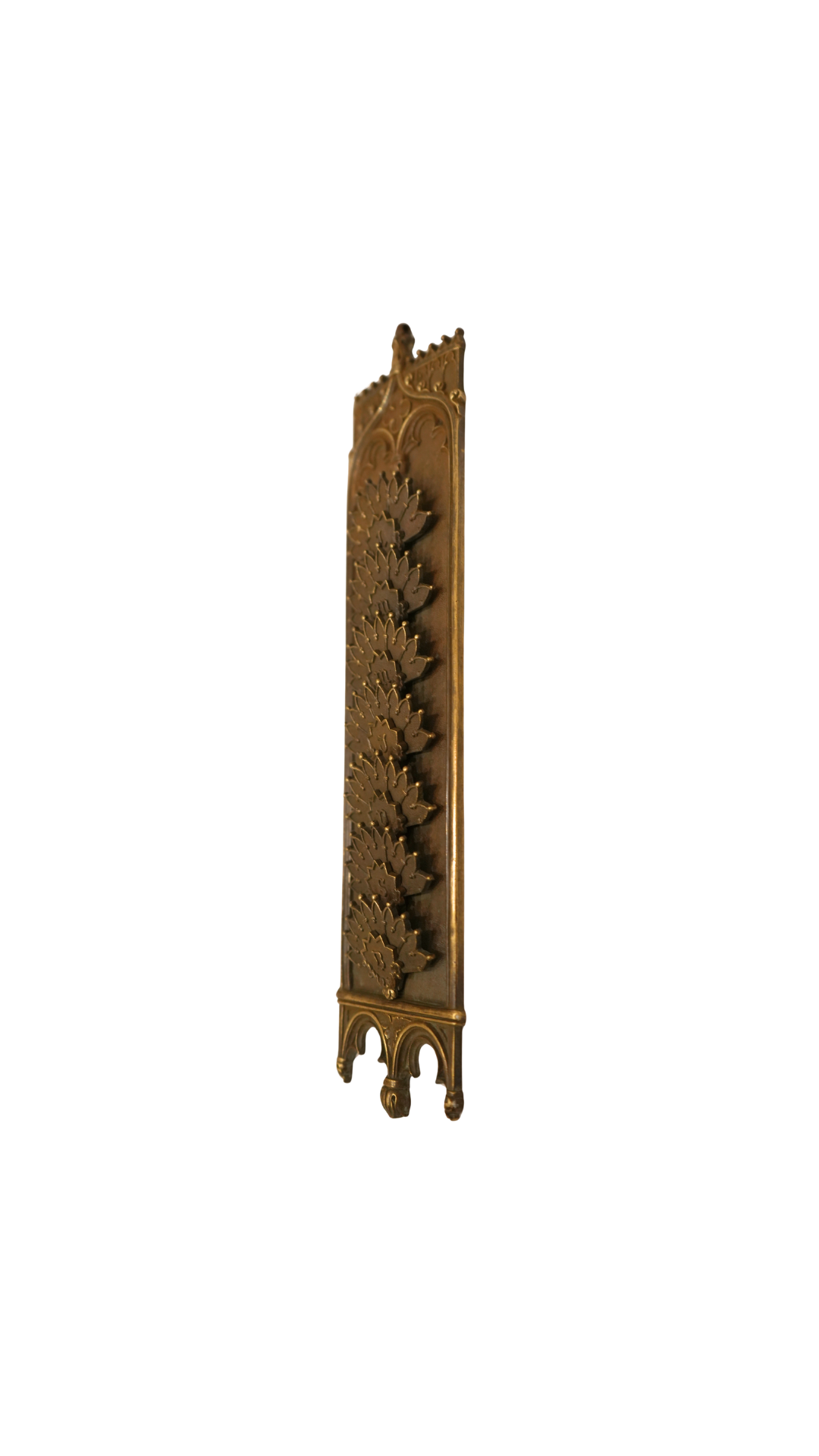 Antique French Bronze Neo-Gothic Semainier Weekly Organizer