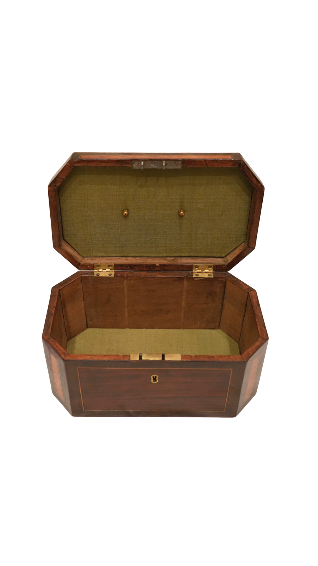 Antique French Inlaid Wood Traveling Box