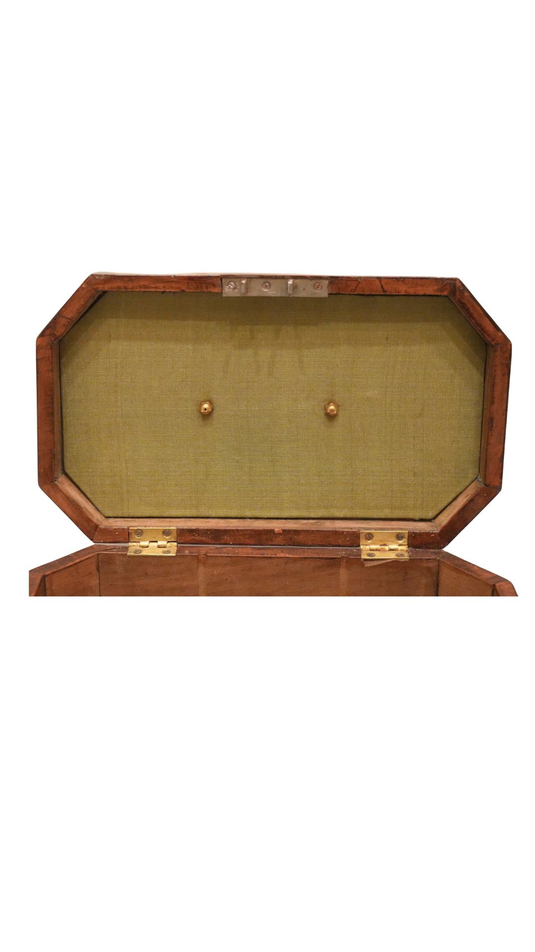 Antique French Inlaid Wood Traveling Box