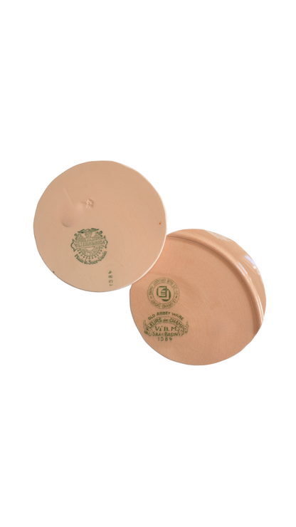 Set of Antique Villeroy & Boch Floral Coasters