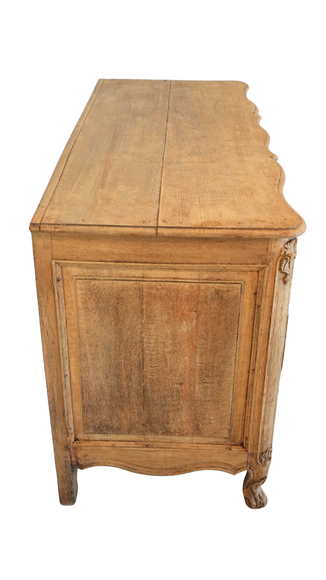 French Bleached Oak Louis XV Style Commode