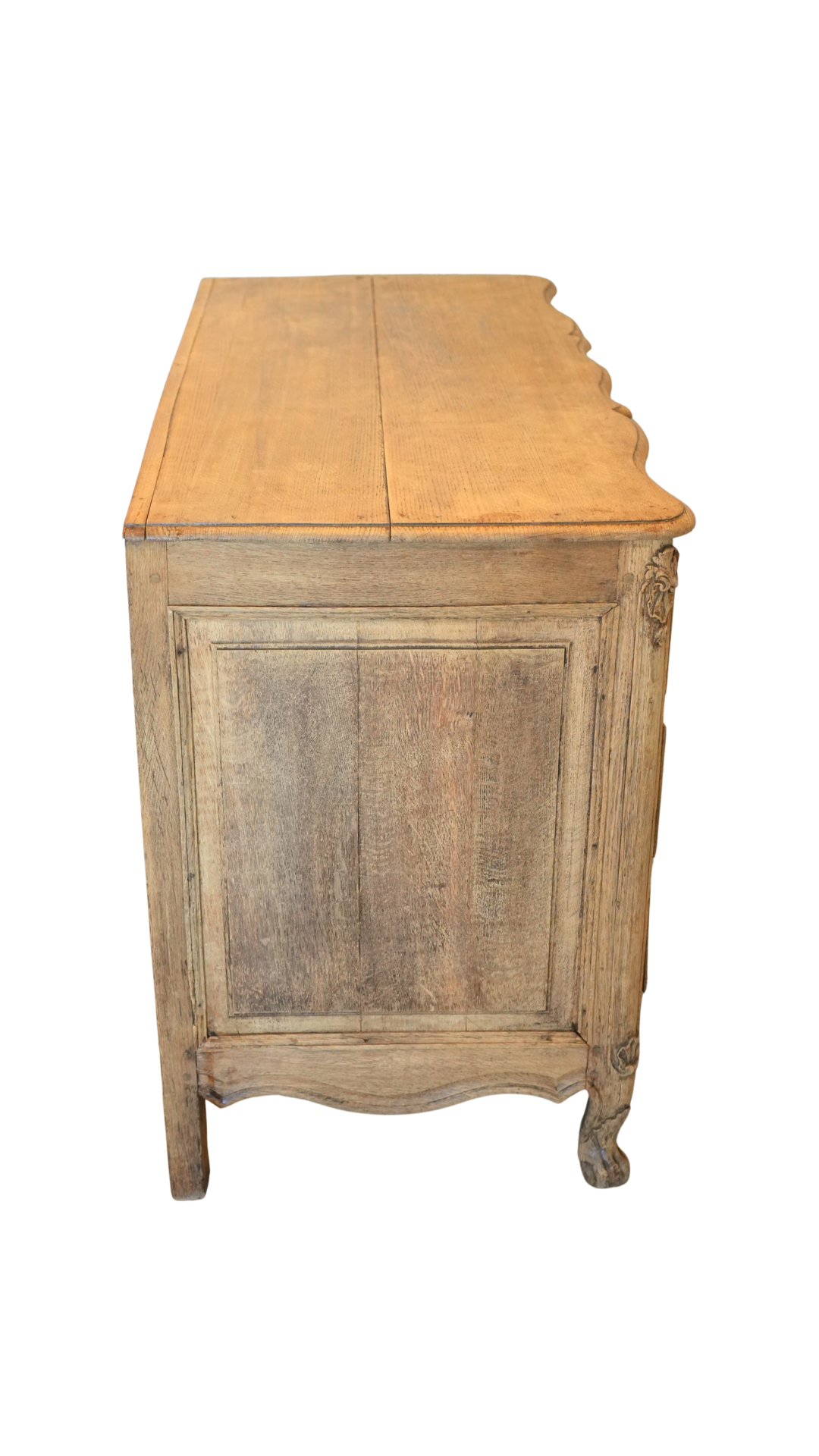 French Bleached Oak Louis XV Style Commode