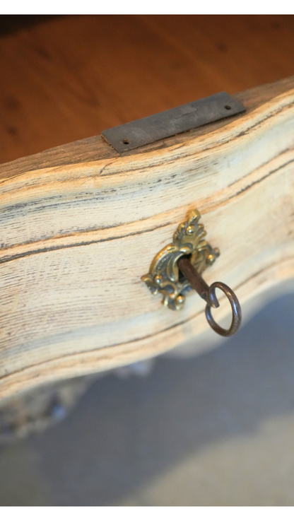French Bleached Oak Louis XV Style Commode