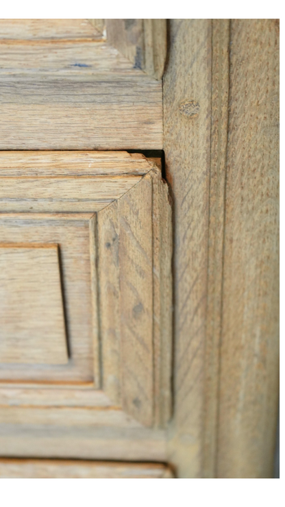 Provincial Oak Louis XV Style Commode