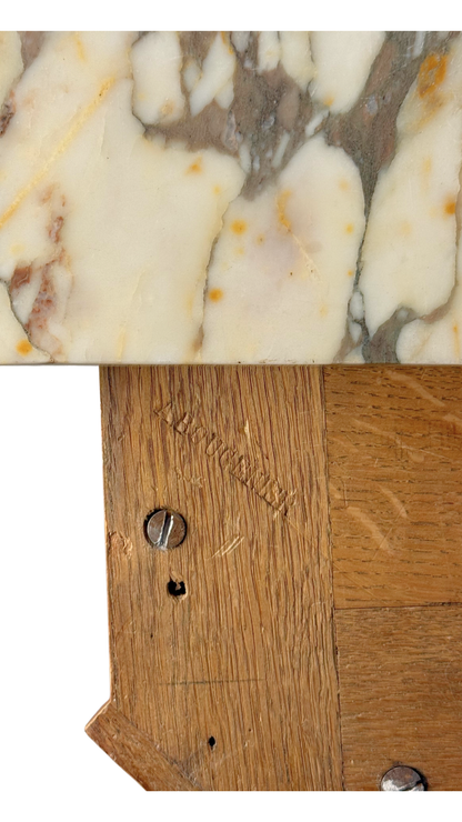 Signed A. Bougenier French Louis XVI Style Marquetry Side Chest