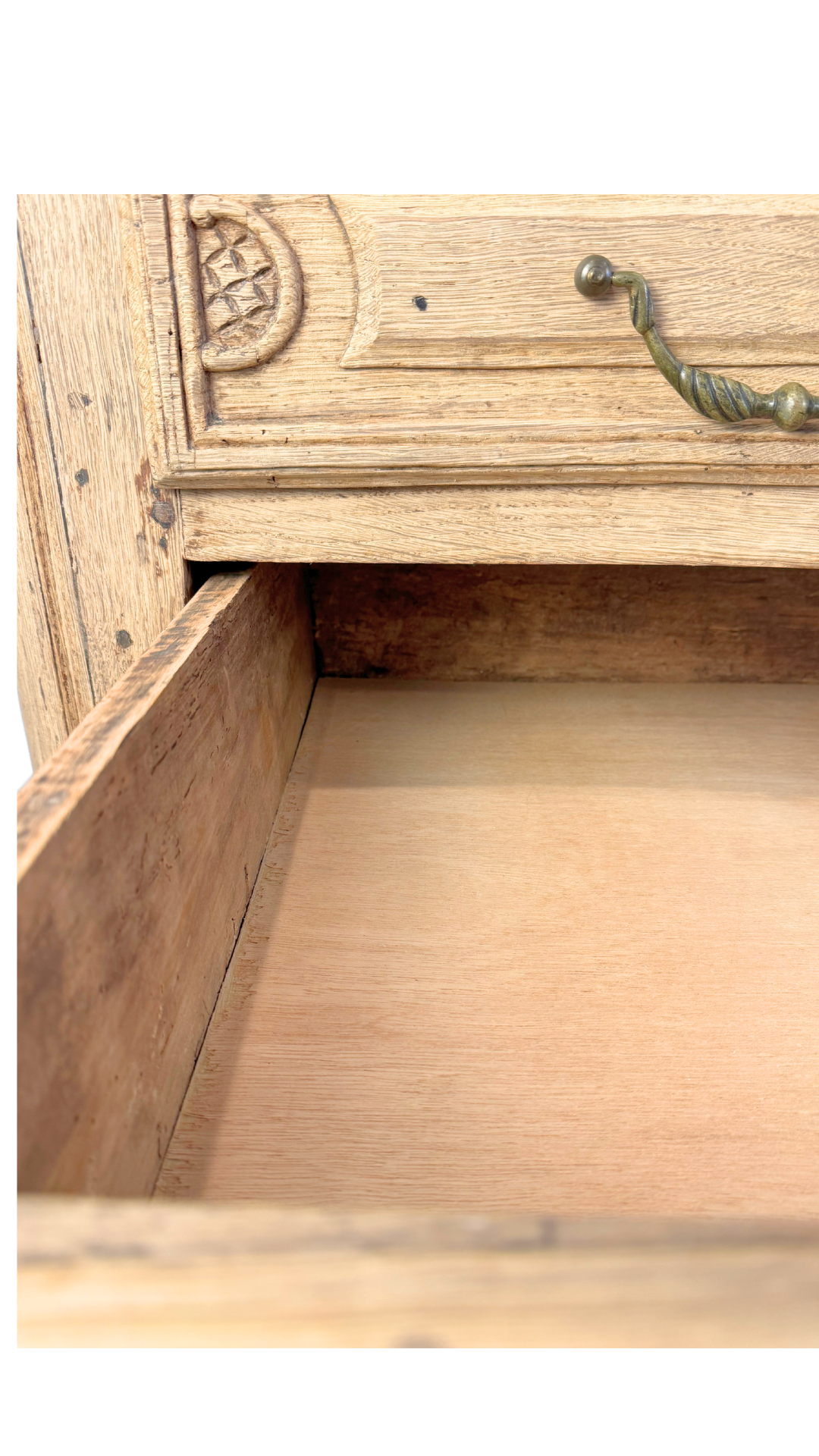 19th Century French Provincial Serpentine Oak Commode