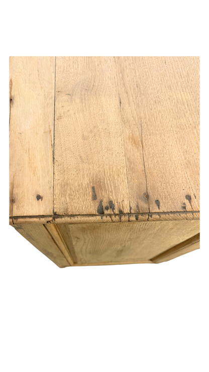 19th Century French Provincial Serpentine Oak Commode