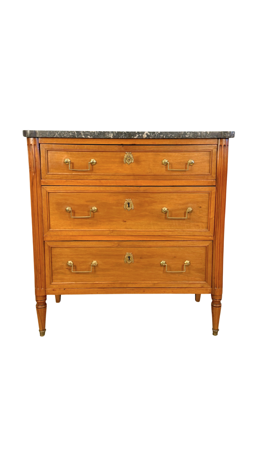 French Louis XVI Style Walnut Commode