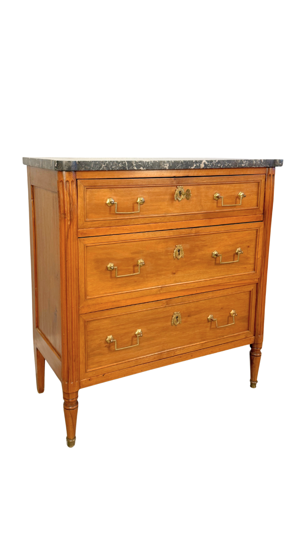 French Louis XVI Style Walnut Commode