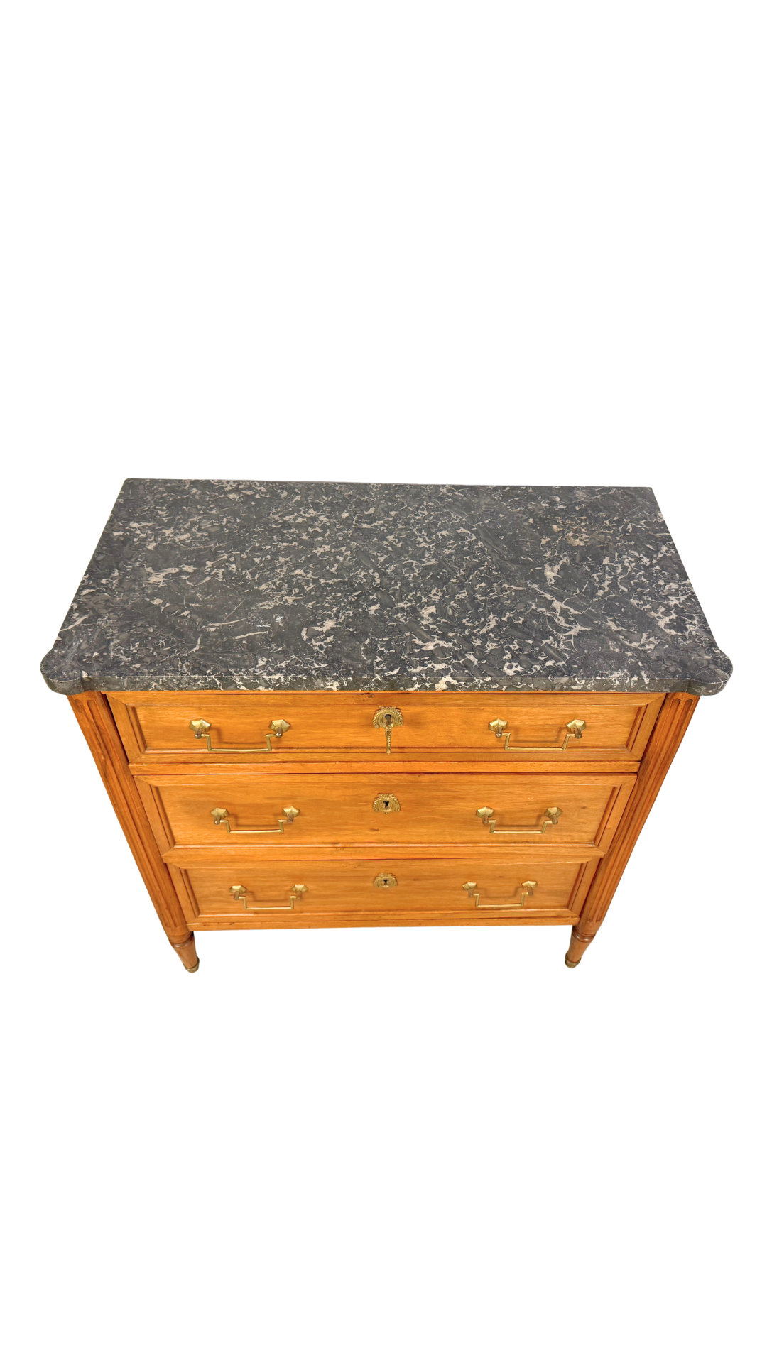 French Louis XVI Style Walnut Commode