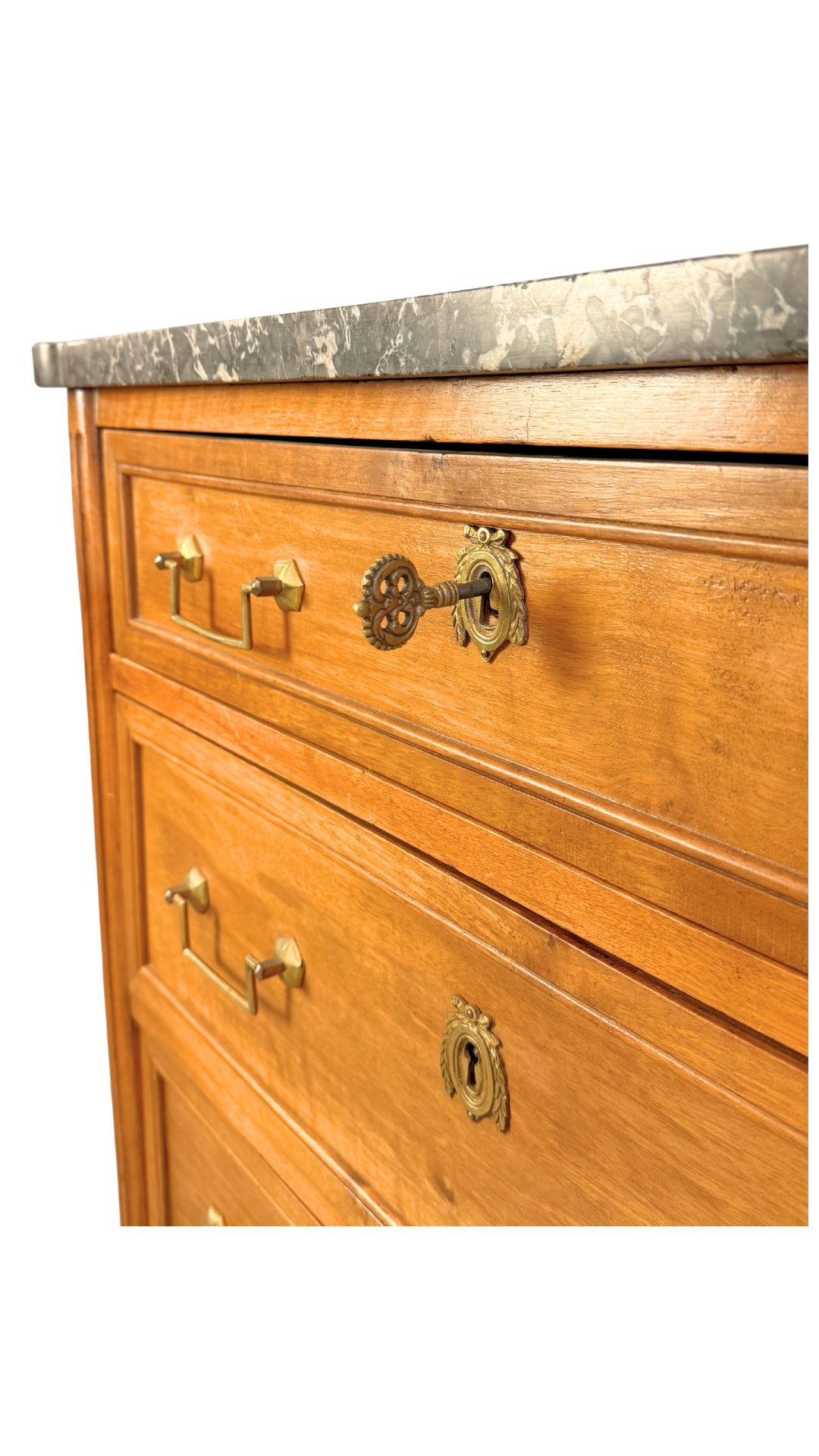 French Louis XVI Style Walnut Commode
