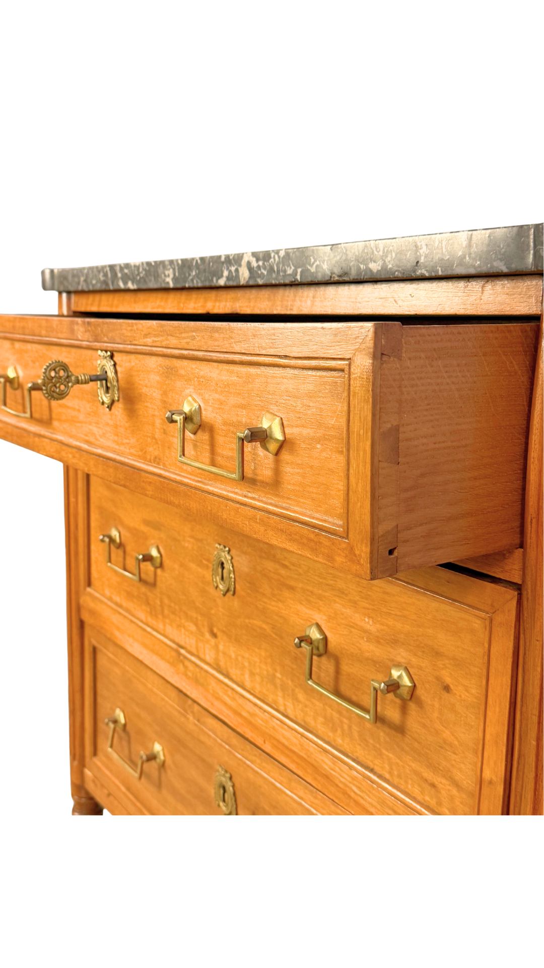 French Louis XVI Style Walnut Commode
