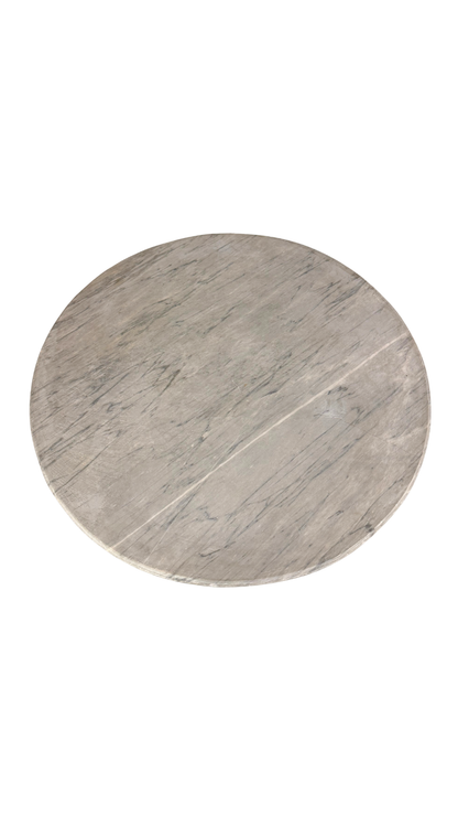 French Marble & Cast Iron Bistro Table