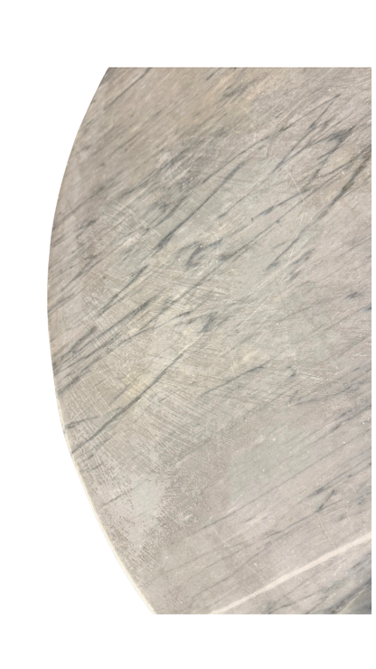 French Marble & Cast Iron Bistro Table