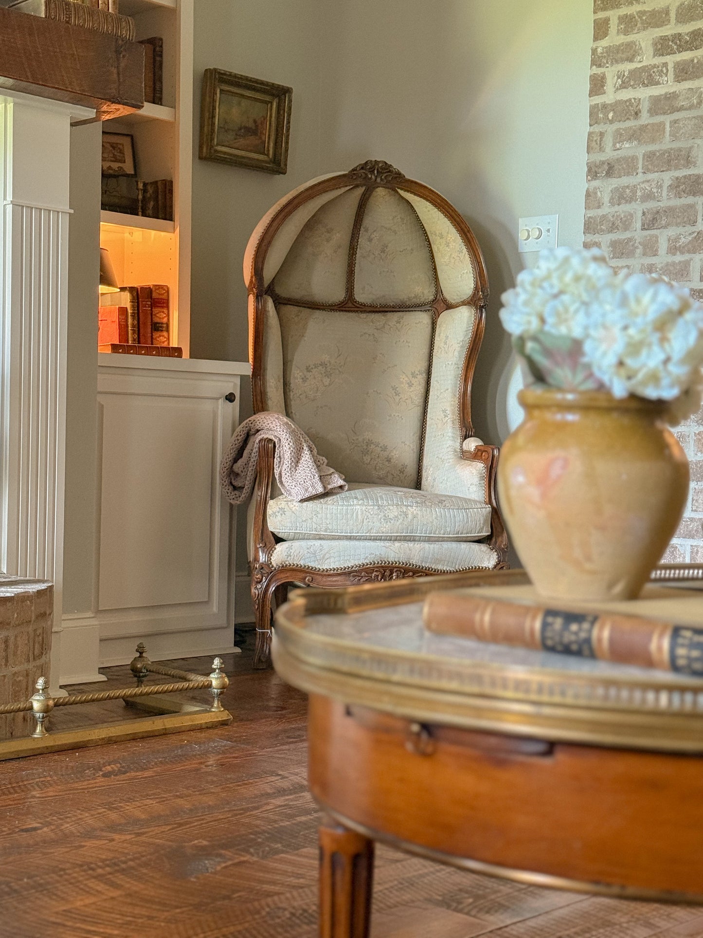 19th-Century French Canopy Porter’s Chair