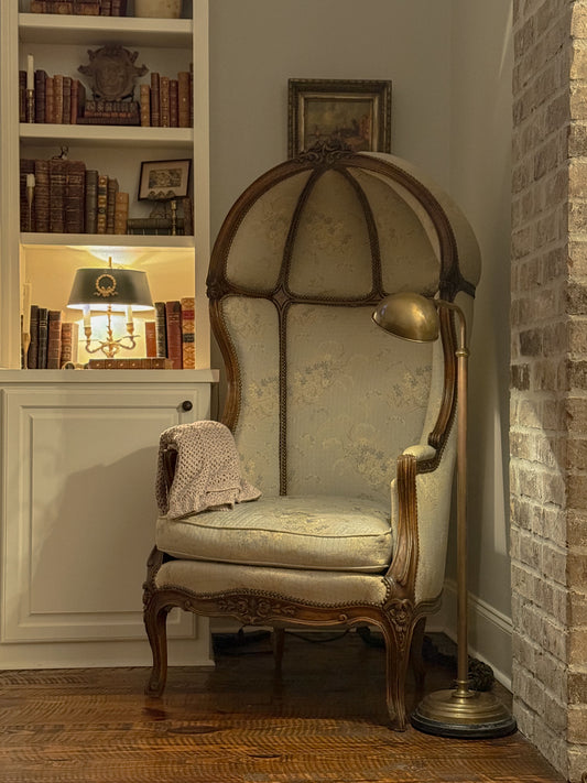 19th-Century French Canopy Porter’s Chair