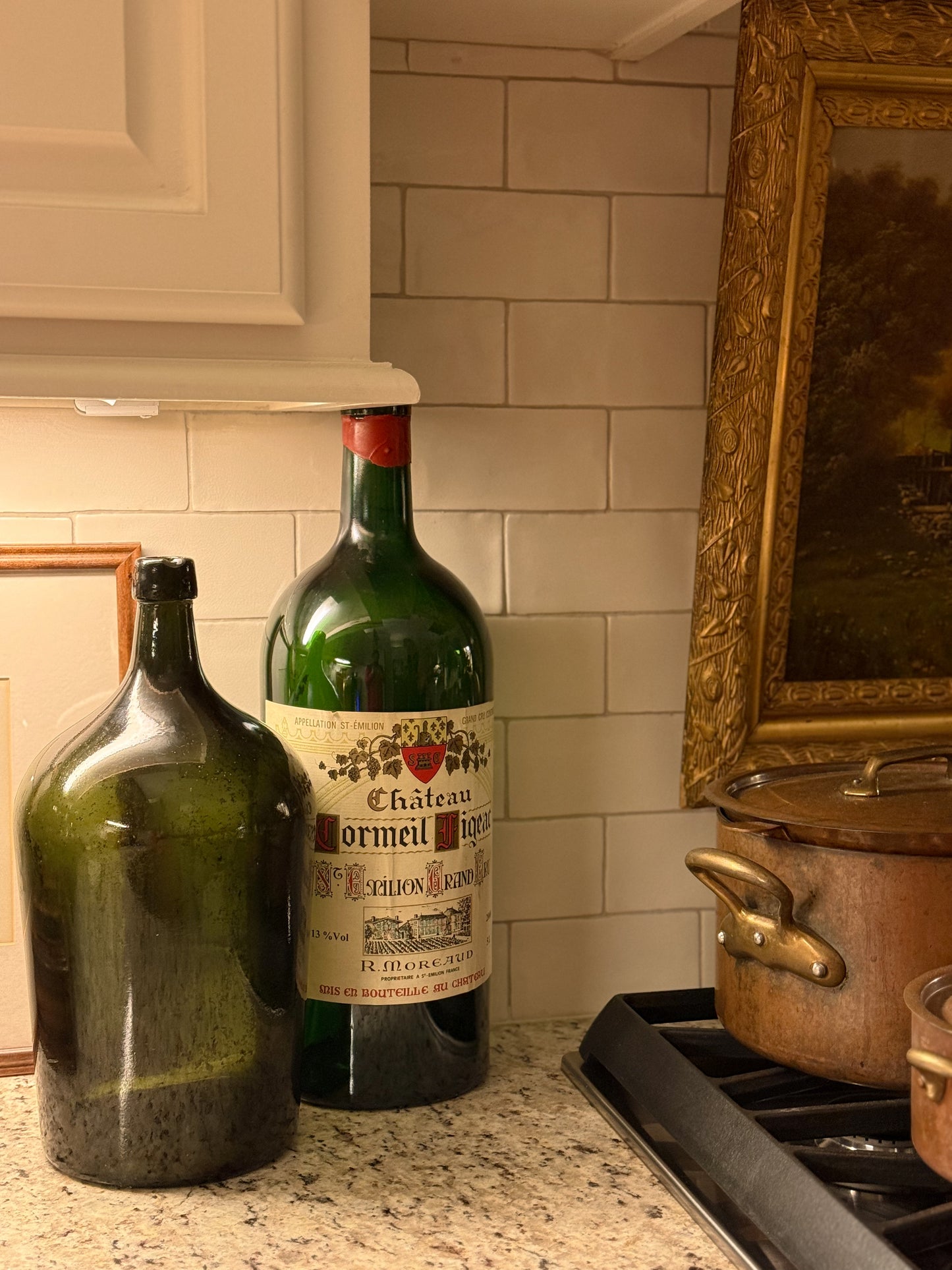 Vintage French Lage Wine Bottle