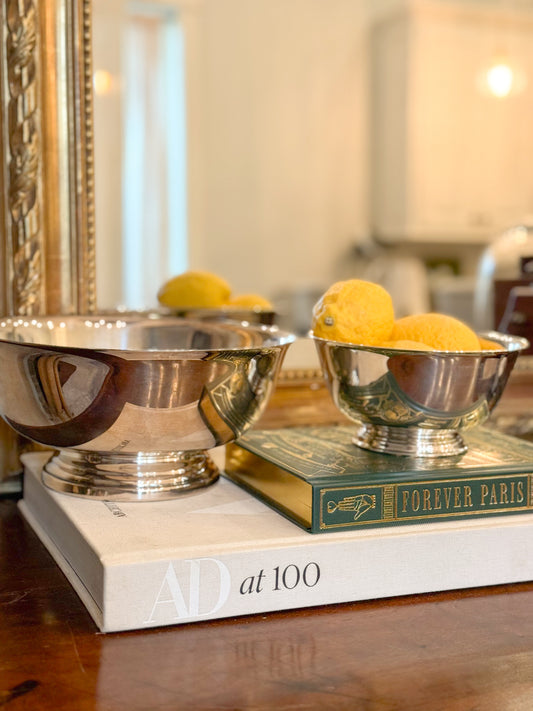 Large Revere-Style Silver Bowl