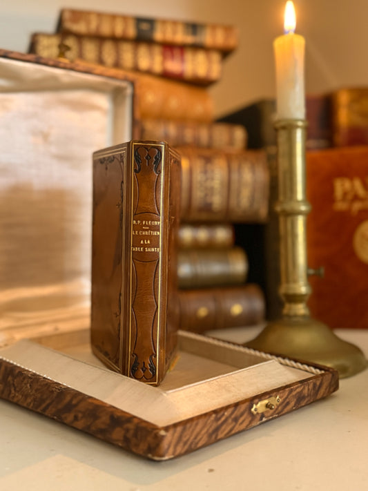 French Leather Holy Communion Book, 1911