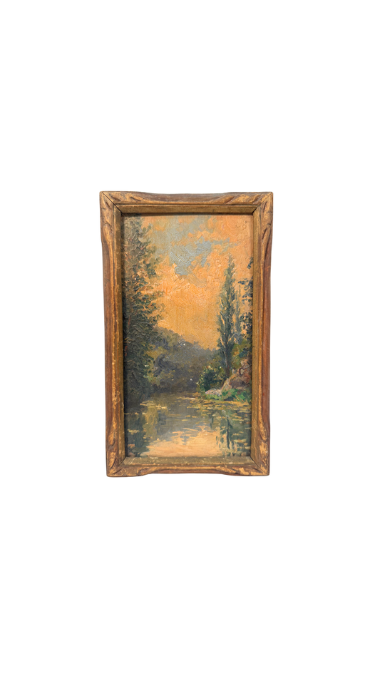 G. Simonnet ‘Bords de la Vienne,’ Oil on Panel