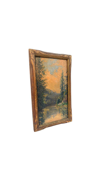 G. Simonnet ‘Bords de la Vienne,’ Oil on Panel