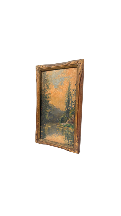 G. Simonnet ‘Bords de la Vienne,’ Oil on Panel