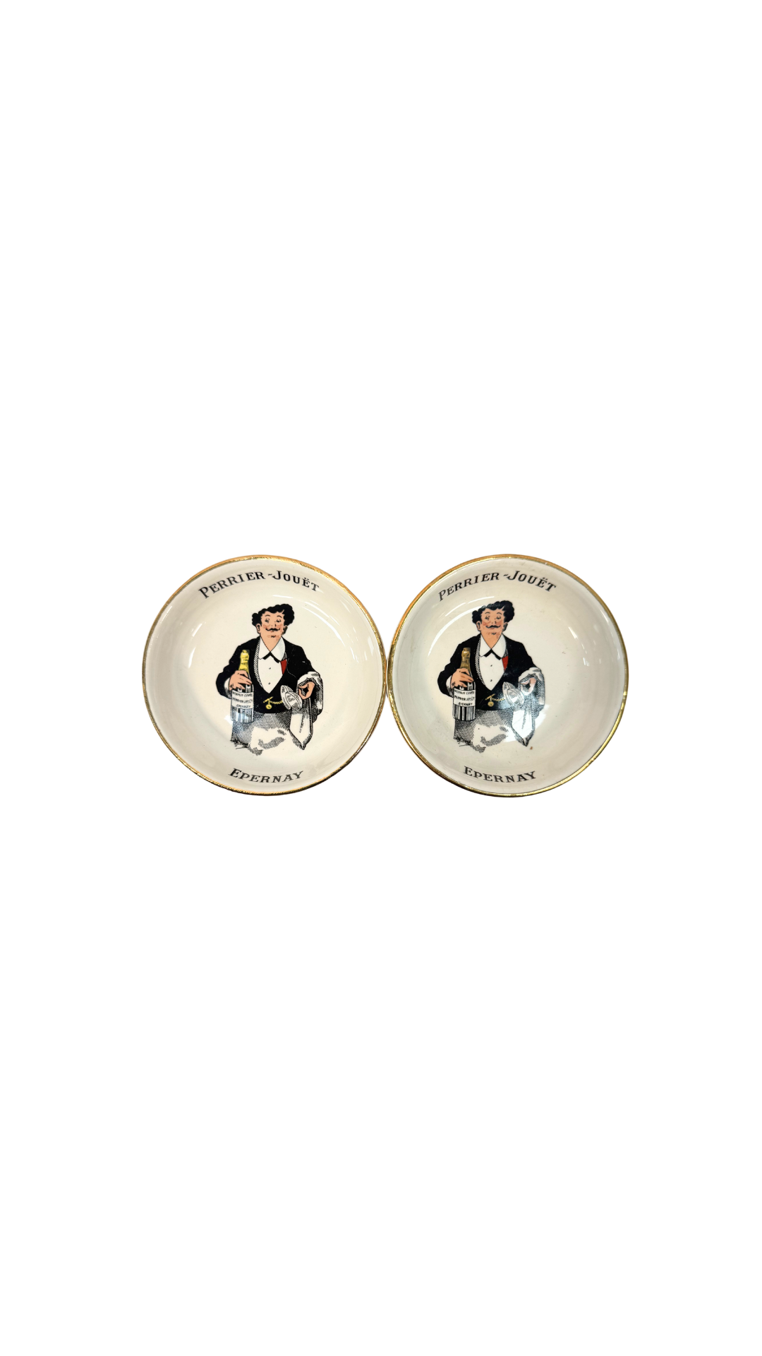 Pair of Vintage Perrier-Jouët Champagne Dishes