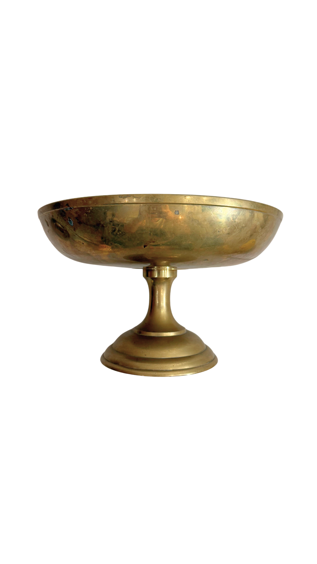 Vintage Brass Compote on Pedestal Base