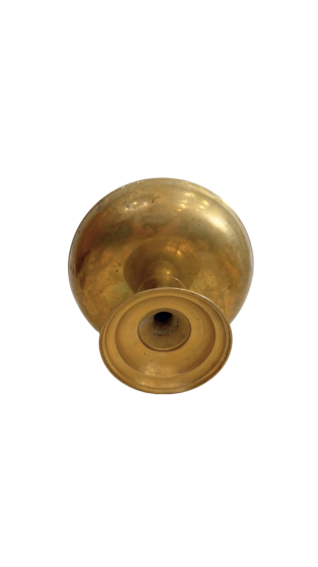 Vintage Brass Compote on Pedestal Base