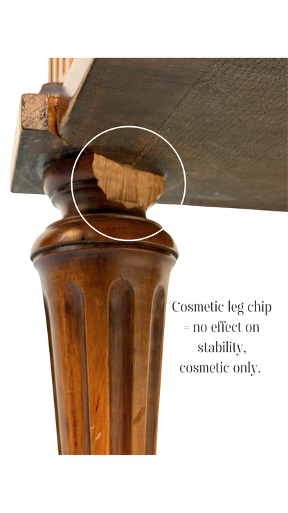 French Louis XVI–Style Vintage Cherry Veneer Commode