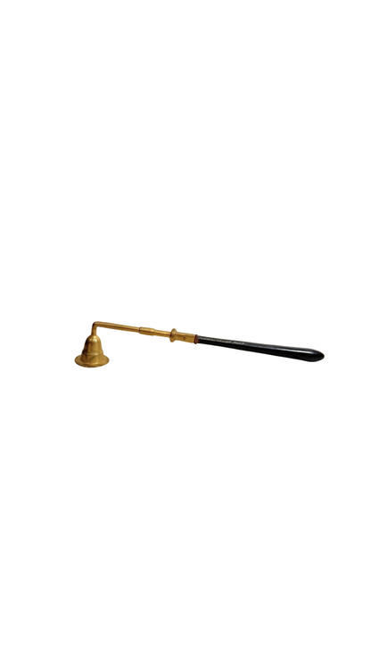 Brass Candle Snuffer with Wood Handle