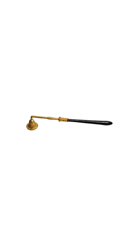 Brass Candle Snuffer with Wood Handle