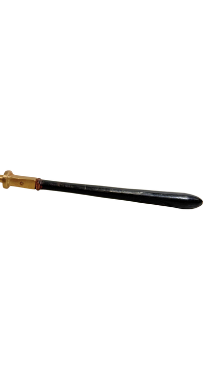 Brass Candle Snuffer with Wood Handle