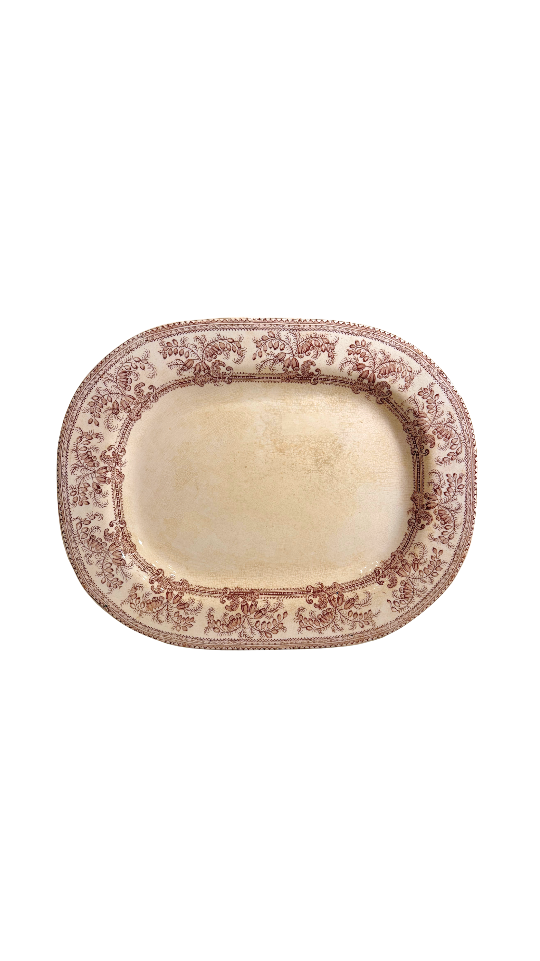 Antique Ironstone Transferware Platter