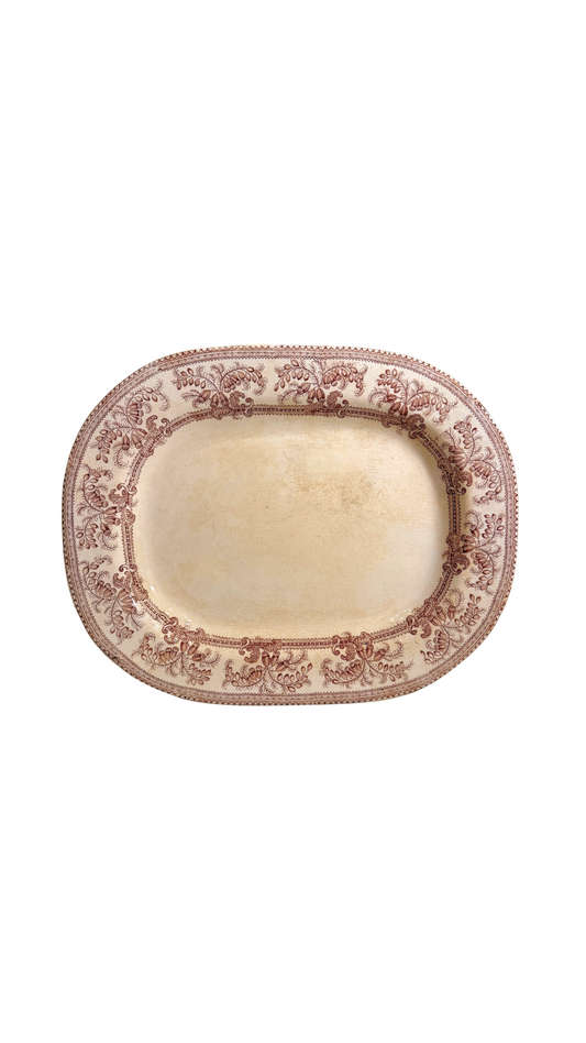 Antique Ironstone Transferware Platter