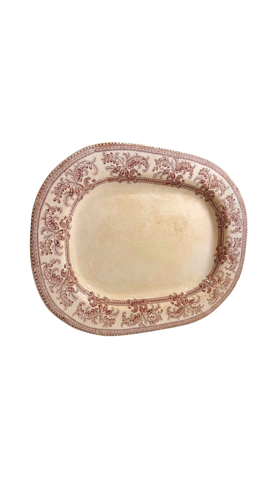 Antique Ironstone Transferware Platter