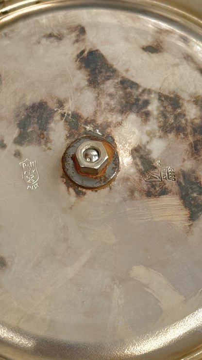 Vintage Italian Silverplate Swivel Tray