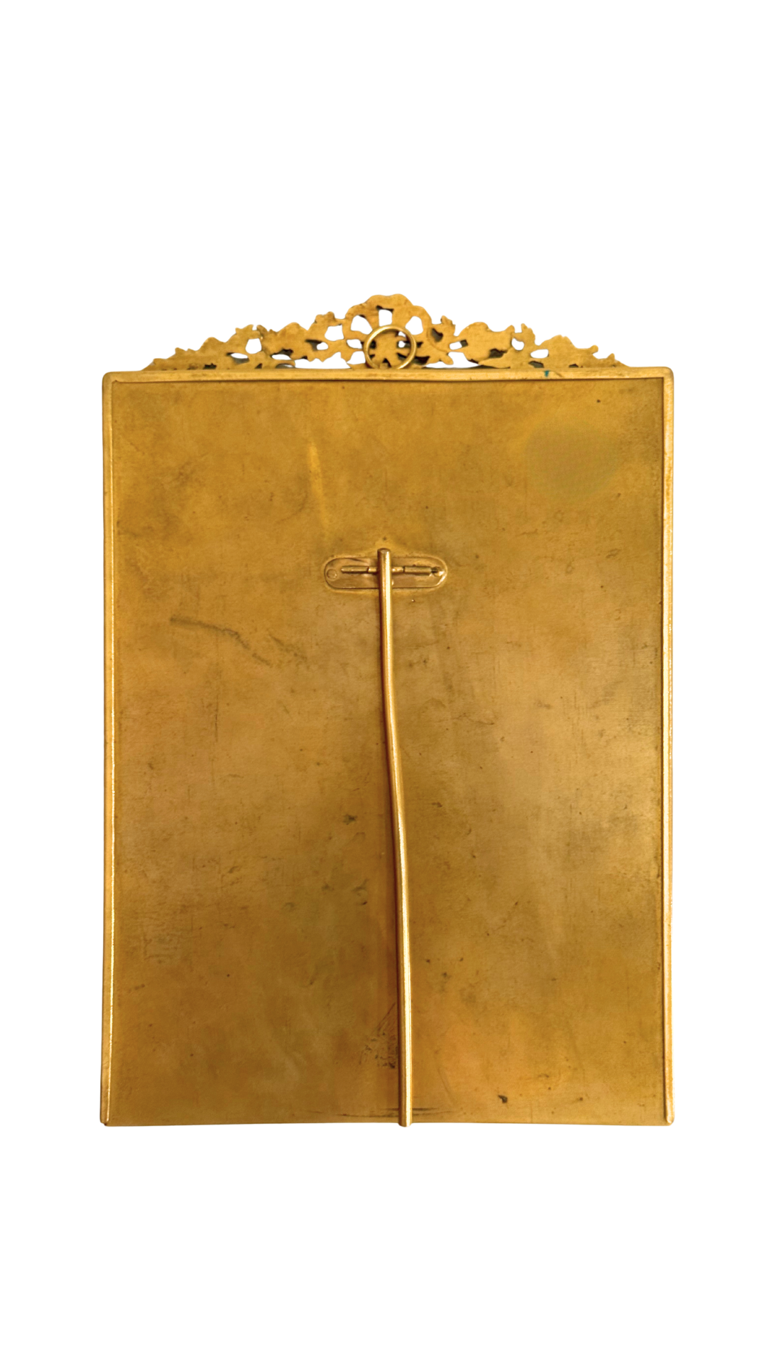 Large French Gilt Ribbon & Floral Frame