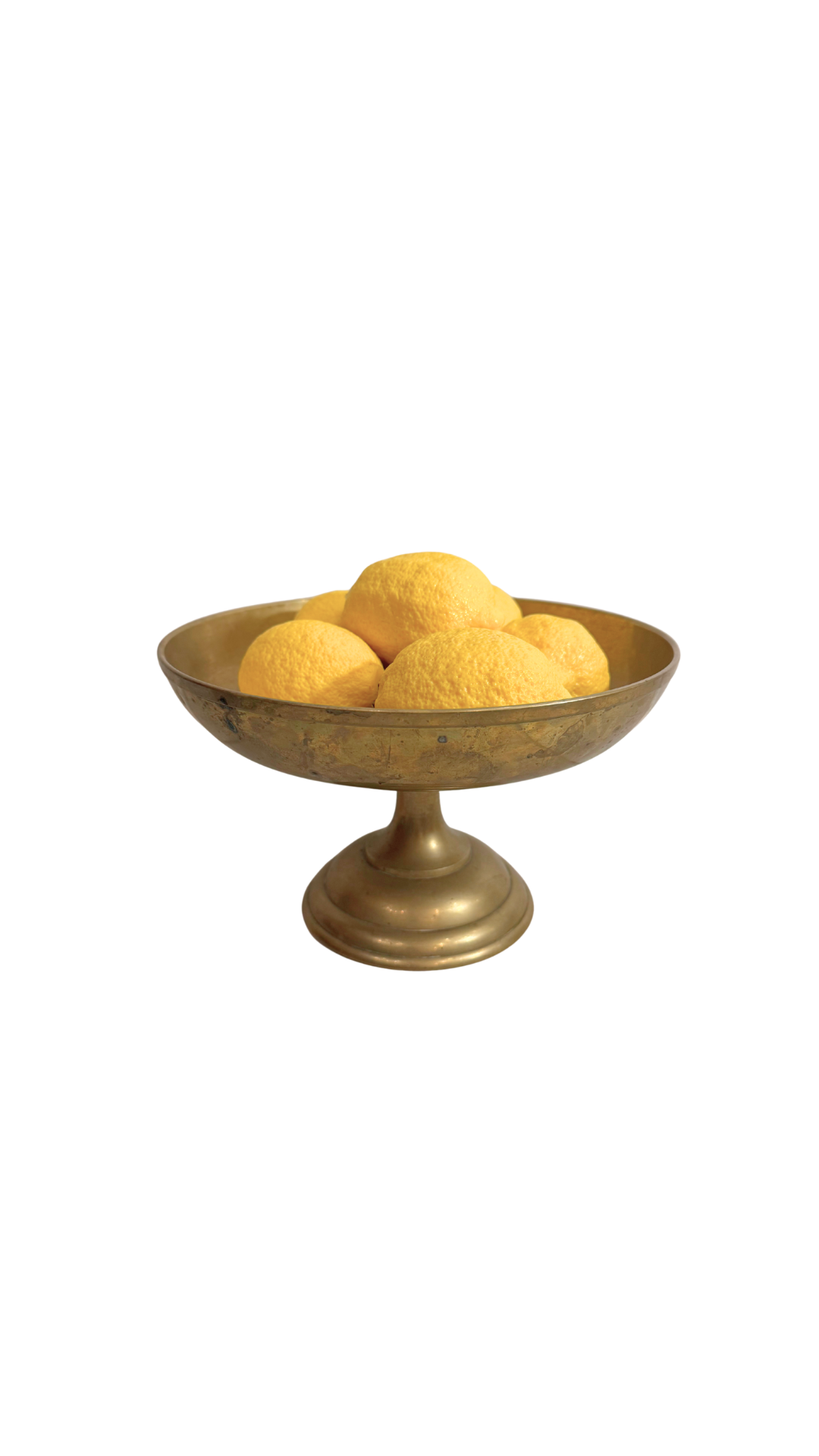 Vintage Brass Compote on Pedestal Base