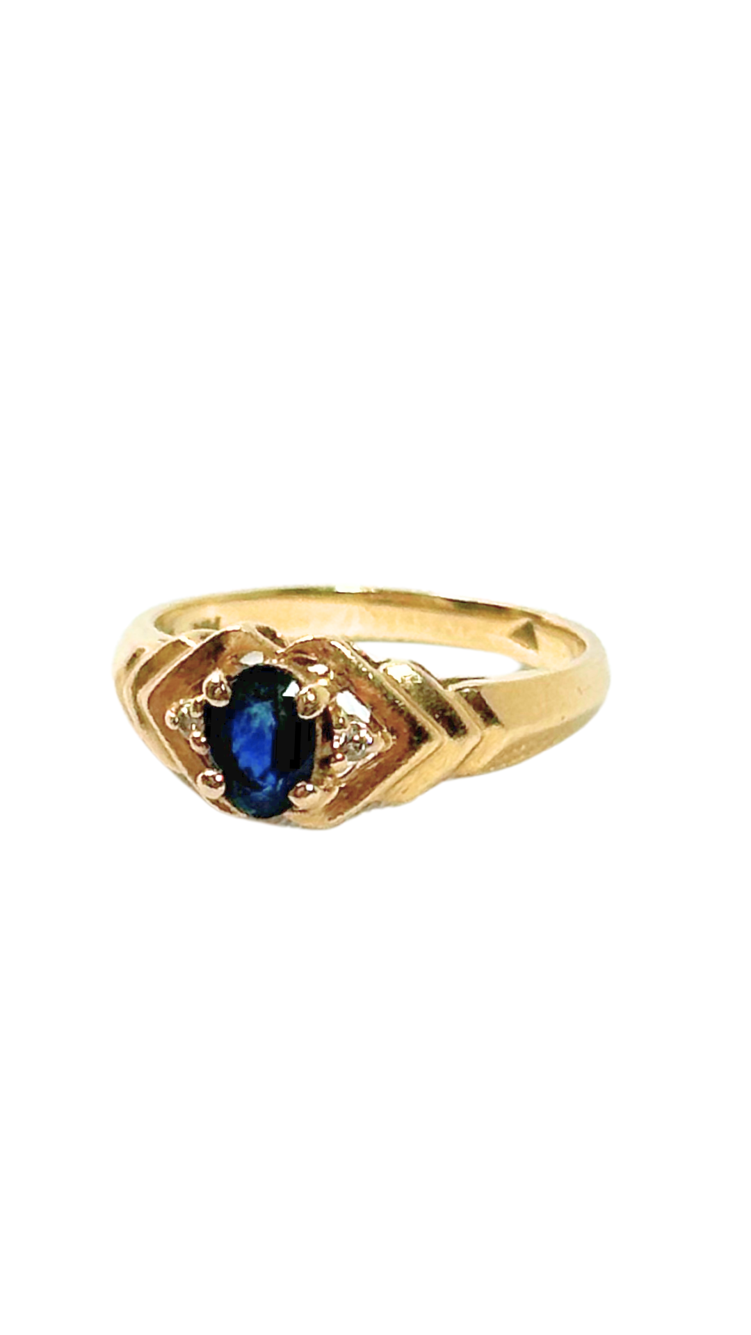 The Sonny - 14k Gold Saphire & Diamond Ring