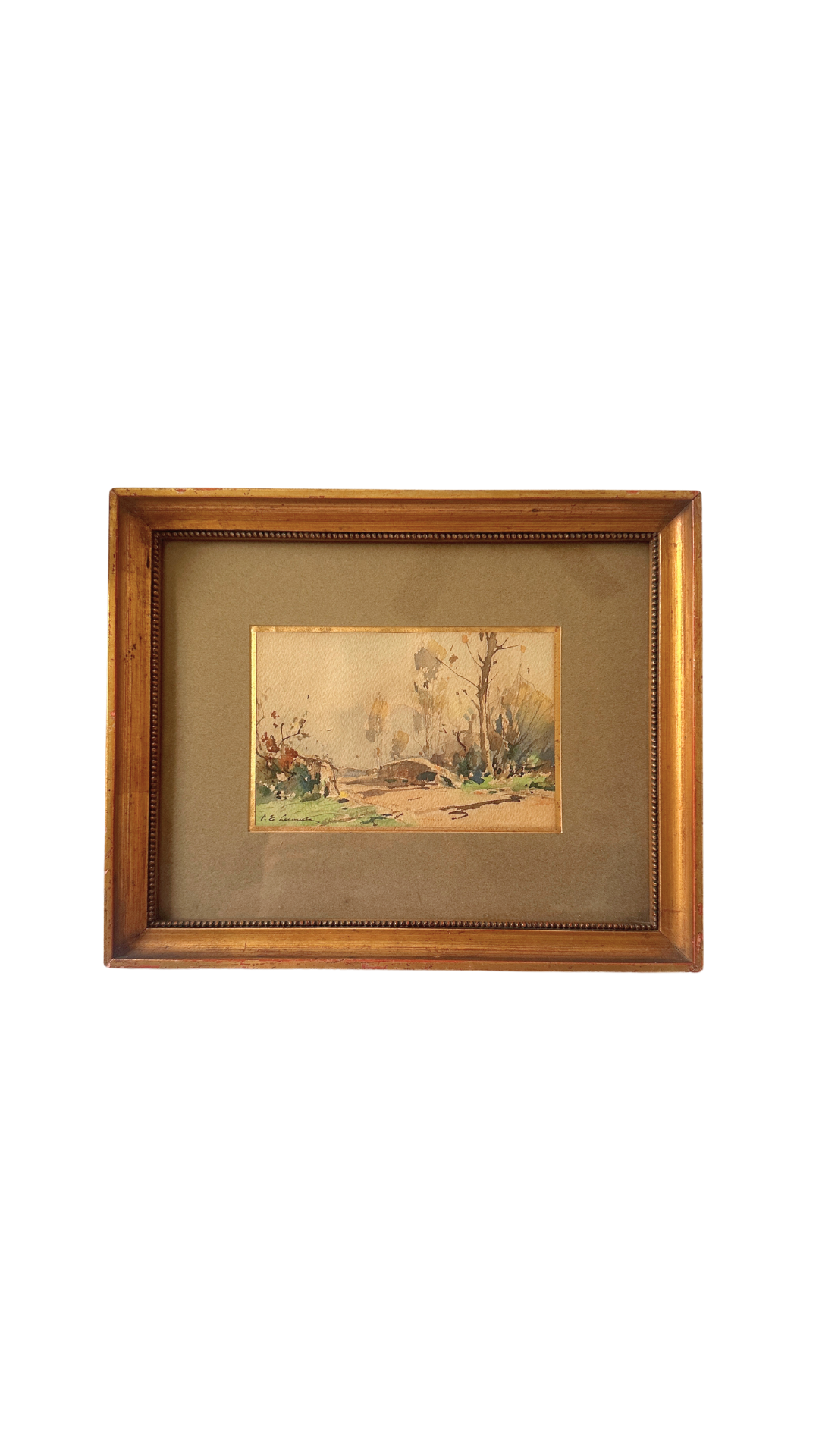 Framed French Watercolor