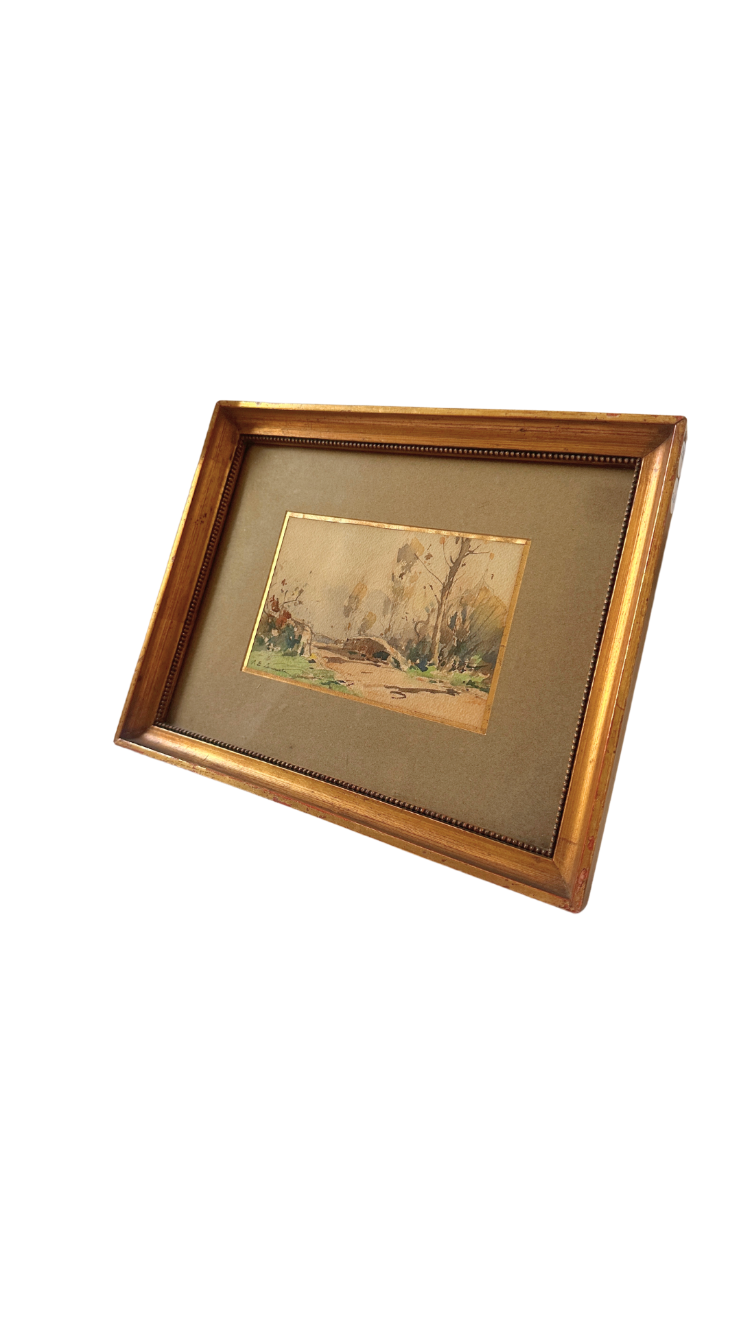 Framed French Watercolor