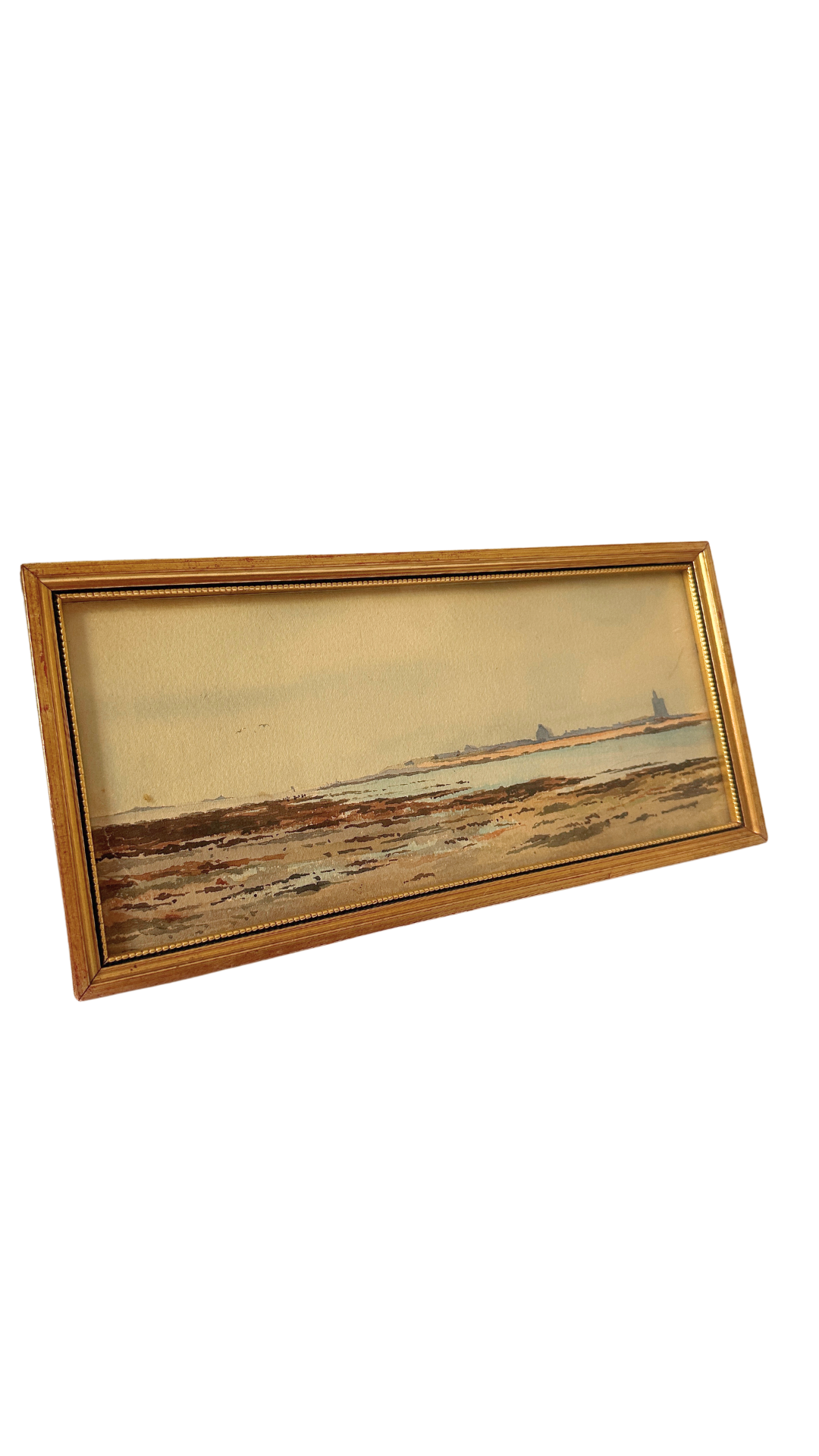 French Framed Watercolor Landscape