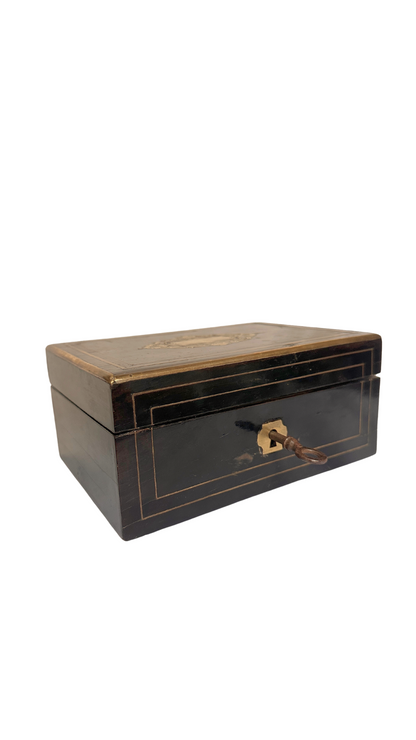 Napoleon III Style Wooden Lockbox