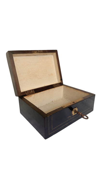 Napoleon III Style Wooden Lockbox